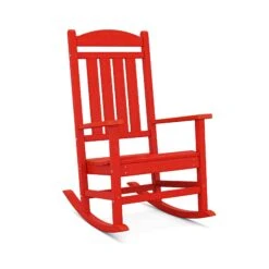 POLYWOOD Presidential Outdoor Rocking Chair - Classic All-Weather Comfort 24 POLYWOOD Presidential Outdoor Rocking Chair - Classic All-Weather Comfort -VERMONT WOODS Presidential Outdoor Rocking Chair R100SR Sunset Red