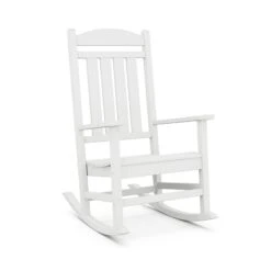 POLYWOOD Presidential Outdoor Rocking Chair - Classic All-Weather Comfort 21 POLYWOOD Presidential Outdoor Rocking Chair - Classic All-Weather Comfort -VERMONT WOODS Presidential Outdoor Rocking Chair R100WH White