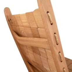 Quilted Vermont Solid Oak Rocking Chair - Handcrafted Heirloom Seating -VERMONT WOODS Quilted Vermont Rocking Chair Oak 5