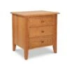 Renfrew Shaker 3-Drawer Nightstand - Handmade Solid Wood -VERMONT WOODS Renfrew 3 Drawer Nighstand