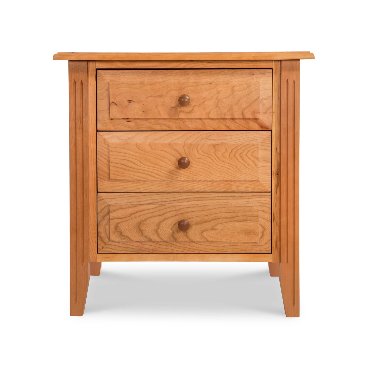 Renfrew Shaker 3-Drawer Nightstand - Handmade Solid Wood 4 Renfrew Shaker 3-Drawer Nightstand - Handmade Solid Wood - Image 2