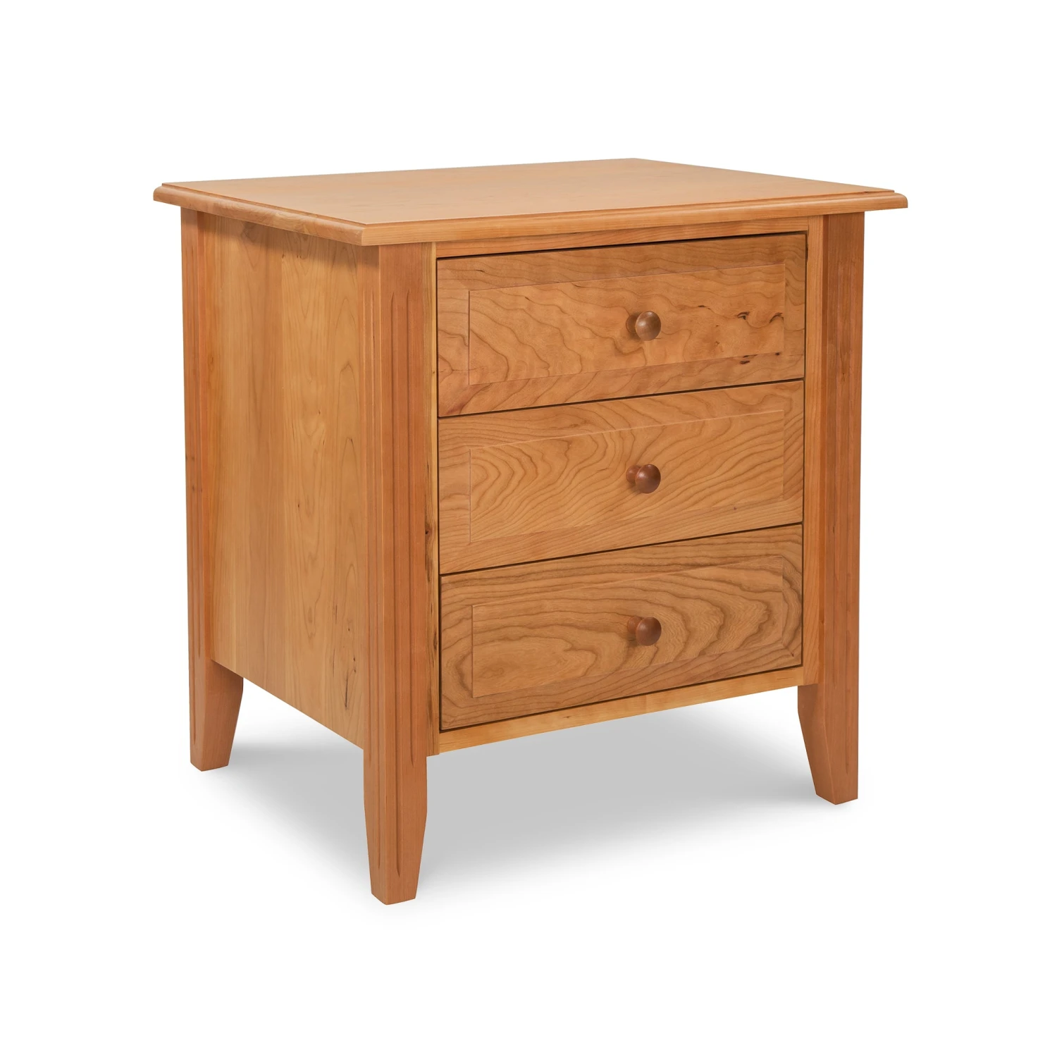 Renfrew Shaker 3-Drawer Nightstand - Handmade Solid Wood 7 Renfrew Shaker 3-Drawer Nightstand - Handmade Solid Wood - Image 5