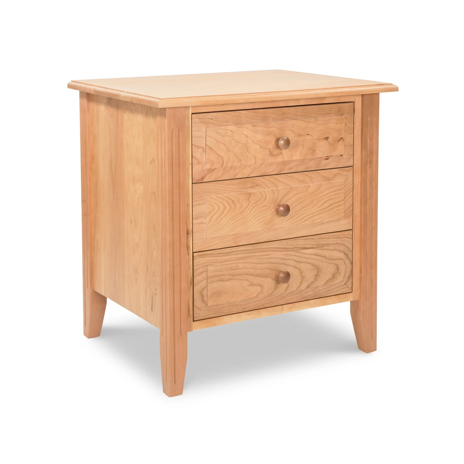 Renfrew Shaker 3-Drawer Nightstand - Handmade Solid Wood 8 Renfrew Shaker 3-Drawer Nightstand - Handmade Solid Wood - Image 6