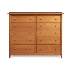 Copeland Sarah 10-Drawer Dresser -VERMONT WOODS Sarah Cherry 10 Drawer Dresser Autumn Cherry