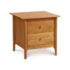Copeland Sarah 2-Drawer Nightstand - Solid Wood Shaker Design 1 Copeland Sarah 2-Drawer Nightstand - Solid Wood Shaker Design -VERMONT WOODS Sarah Cherry 2 Drawer Nightstand