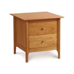Copeland Sarah 2-Drawer Nightstand - Solid Wood Shaker Design