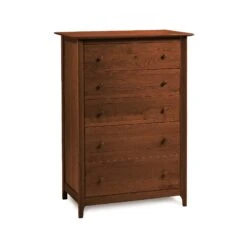 Sarah 5-Drawer Chest 16 Sarah 5-Drawer Chest -VERMONT WOODS Sarah Cherry 5 Drawer Chest Cognac Cherry