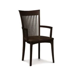 Copeland Sarah Shaker Cherry Dining Chair with Solid Wood Seat 23 Copeland Sarah Shaker Cherry Dining Chair with Solid Wood Seat -VERMONT WOODS Sarah Cherry Arm Chair With Wood Seat Smoke Cherry