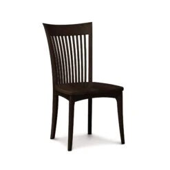 Copeland Sarah Shaker Cherry Dining Chair with Solid Wood Seat 18 Copeland Sarah Shaker Cherry Dining Chair with Solid Wood Seat -VERMONT WOODS Sarah Cherry Chair With Wood Seat Smoke Cherry