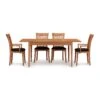 Copeland Sarah Shaker Tapered Leg Extension Dining Table -VERMONT WOODS Sarah Cherry Four Leg Extension Table