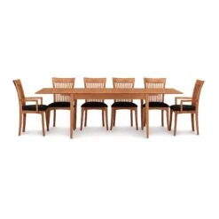 Copeland Sarah Shaker Tapered Leg Extension Dining Table -VERMONT WOODS Sarah Cherry Four Leg Extension Table 1