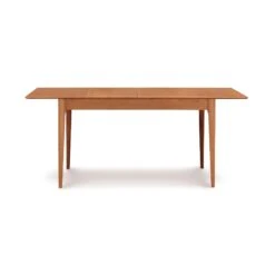 Copeland Sarah Shaker Tapered Leg Extension Dining Table -VERMONT WOODS Sarah Cherry Four Leg Extension Table 38x66 Natural Cherry