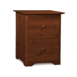 Copeland Sarah Shaker 2-Drawer Rolling Filing Cabinet -VERMONT WOODS Sarah Cherry Rolling File Cabinet Cognac Cherry