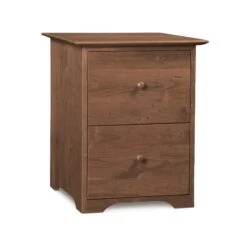 Copeland Sarah Shaker 2-Drawer Rolling Filing Cabinet -VERMONT WOODS Sarah Cherry Rolling File Cabinet Saddle Cherry