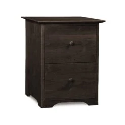 Copeland Sarah Shaker 2-Drawer Rolling Filing Cabinet -VERMONT WOODS Sarah Cherry Rolling File Cabinet Smoke Cherry