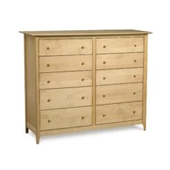 Copeland Sarah 10-Drawer Dresser -VERMONT WOODS Sarah Maple 10 Drawer Dresser