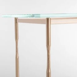 Hubbardton Forge Senza Side Table with Clear Tempered Glass Top -VERMONT WOODS Senza End Table 4