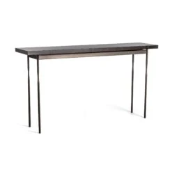 Hubbardton Forge Senza Wood Top Console Table 13 Hubbardton Forge Senza Wood Top Console Table -VERMONT WOODS Senza Wood Top Console Table Dark Smoke Espresso Maple