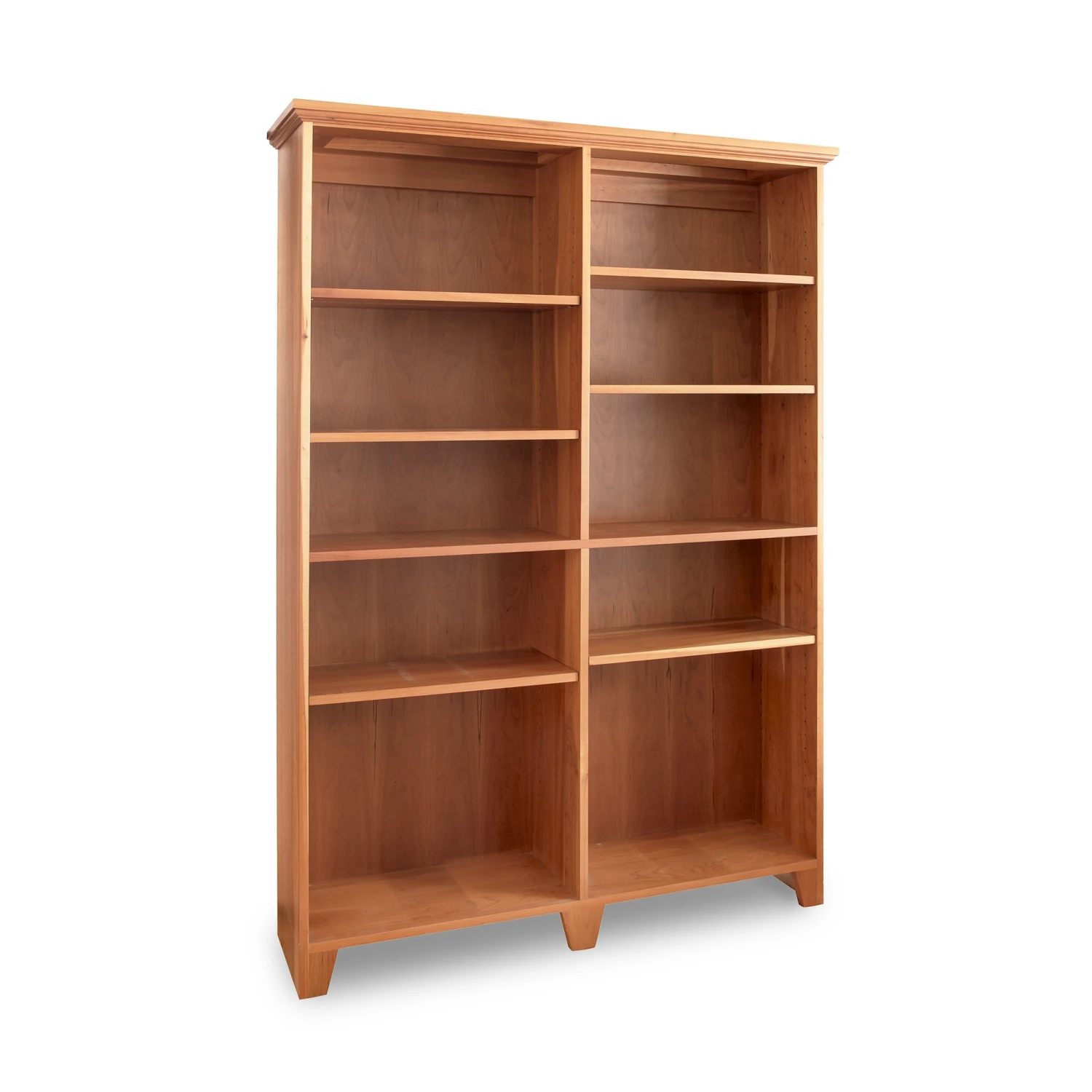 Custom Solid Wood Shaker Wide Open Shelf Bookcase 3 Custom Solid Wood Shaker Wide Open Shelf Bookcase