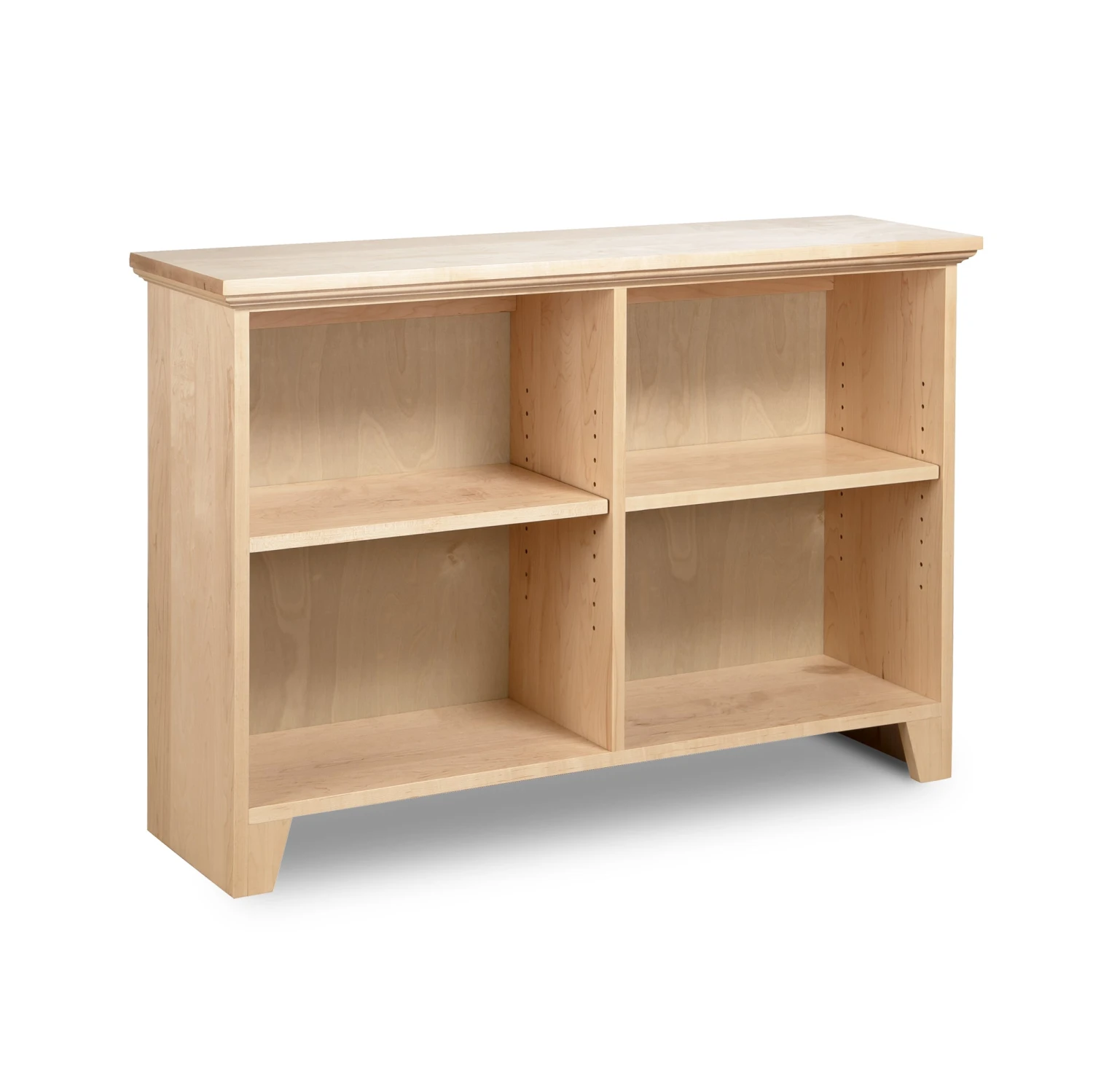 Custom Solid Wood Shaker Wide Open Shelf Bookcase 6 Custom Solid Wood Shaker Wide Open Shelf Bookcase - Image 4