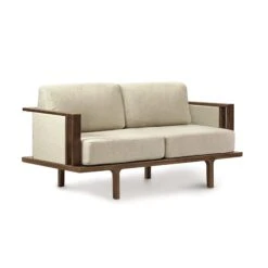 Modern Sierra Upholstered Loveseat with Solid Hardwood Frame 9 Modern Sierra Upholstered Loveseat with Solid Hardwood Frame -VERMONT WOODS Sierra Walnut Upholstered Loveseat with Upholstered Panels babc25ba f1f7 49c5 bee0 3171c7cb32df