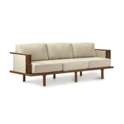 Copeland Furniture Sierra Upholstered Sofa with Upholstered Panels -VERMONT WOODS Sierra Walnut Upholstered Sofa with Upholstered Panels 74c6e589 4ea1 4392 80a8 dc1016621dc2