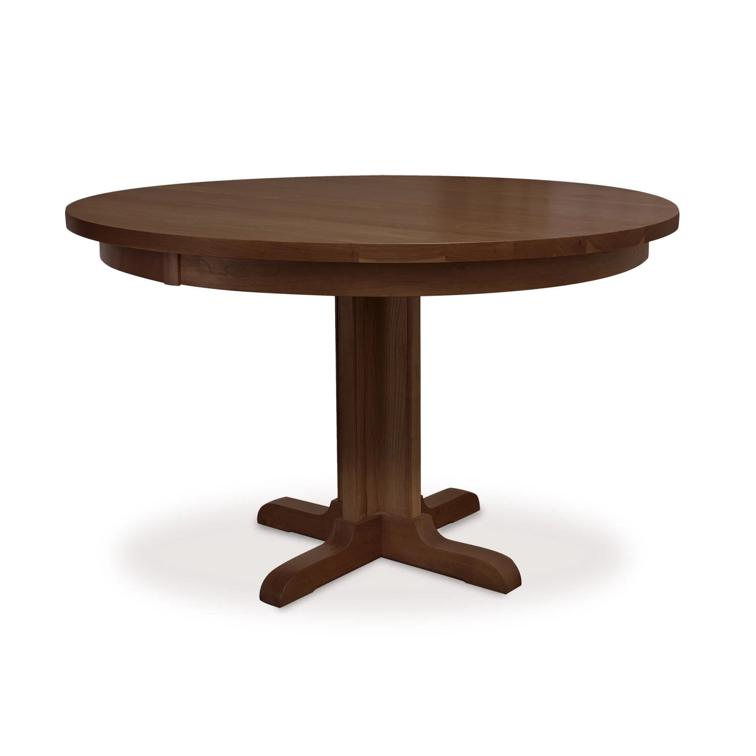 Handcrafted Solid Wood Round Pedestal Dining & Game Table 8 Handcrafted Solid Wood Round Pedestal Dining & Game Table - Image 6