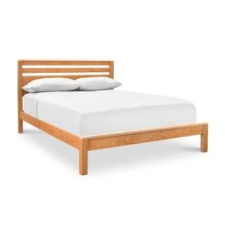 Skyline Panel Bed -VERMONT WOODS Skyline Panel Bed Queen Natural Cherry Maple Caps