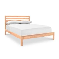 Skyline Panel Bed -VERMONT WOODS Skyline Panel Bed Queen Natural Maple Maple Caps