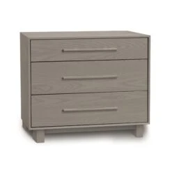 Copeland Furniture Sloane 3-Drawer Chest 7 Copeland Furniture Sloane 3-Drawer Chest -VERMONT WOODS Sloane Oak 3 Drawer Chest Weathered Oak