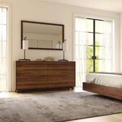 Copeland Furniture Sloane 8-Drawer Modern Wood Dresser 8 Copeland Furniture Sloane 8-Drawer Modern Wood Dresser -VERMONT WOODS Sloane Walnut 8 Drawer Dresser Life 1