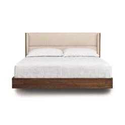 Copeland Furniture Sloane Floating Bed -VERMONT WOODS Sloane Walnut Floating Bed 1