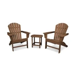 POLYWOOD South Beach Adirondack 3-Piece Set 12 POLYWOOD South Beach Adirondack 3-Piece Set -VERMONT WOODS South Beach Adirondack 3 Piece Set PWS175 1 TE Teak