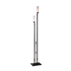Hubbardton Forge Metra Twin Tall Floor Lamp - Hand-Forged in Vermont