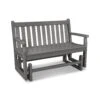 POLYWOOD Traditional Garden 48" Glider Bench -VERMONT WOODS Traditional Garden 48 Inch Glider Bench