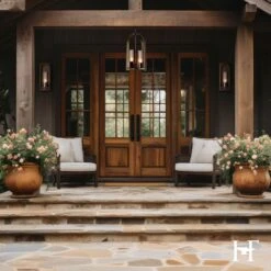 Triomphe Designer Outdoor Lantern - Arched Transitional Caged Light 28 Triomphe Designer Outdoor Lantern - Arched Transitional Caged Light -VERMONT WOODS Triomphe Outdoor Lantern 7