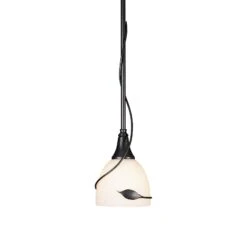 Hubbardton Forge Twining Leaf Mini Pendant - Hand-Forged Sylvan Design
