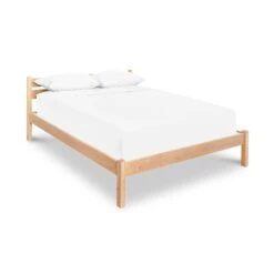 Vergennes Solid Wood Platform Bed - Handcrafted in Vermont -VERMONT WOODS Vergennes Platform Bed Queen Natural Maple