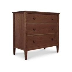 Vermont Woods Studio Vermont Shaker 3-Drawer Chest -VERMONT WOODS Vermont Shaker 3 Drawer Chest Natural Walnut