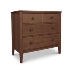 Vermont Shaker 4-Drawer Chest -VERMONT WOODS Vermont Shaker 4 Drawer Chest Natural Walnut
