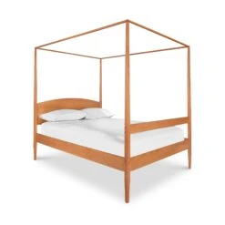 Vermont Shaker Solid Wood Four Poster Bed with Canopy Frame