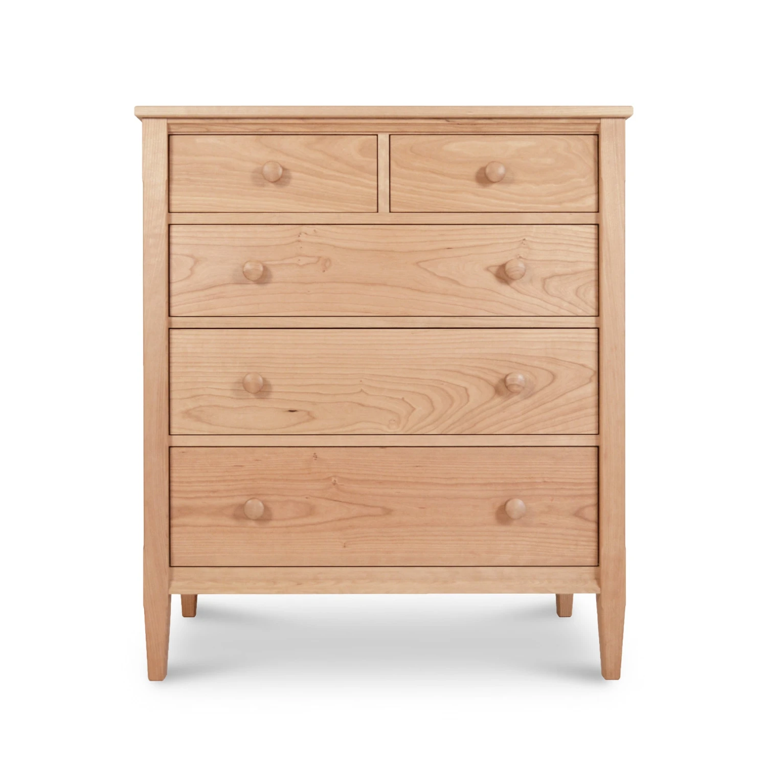 Vermont Shaker 5-Drawer Chest: Handcrafted Solid Wood Storage 5 Vermont Shaker 5-Drawer Chest: Handcrafted Solid Wood Storage - Image 3