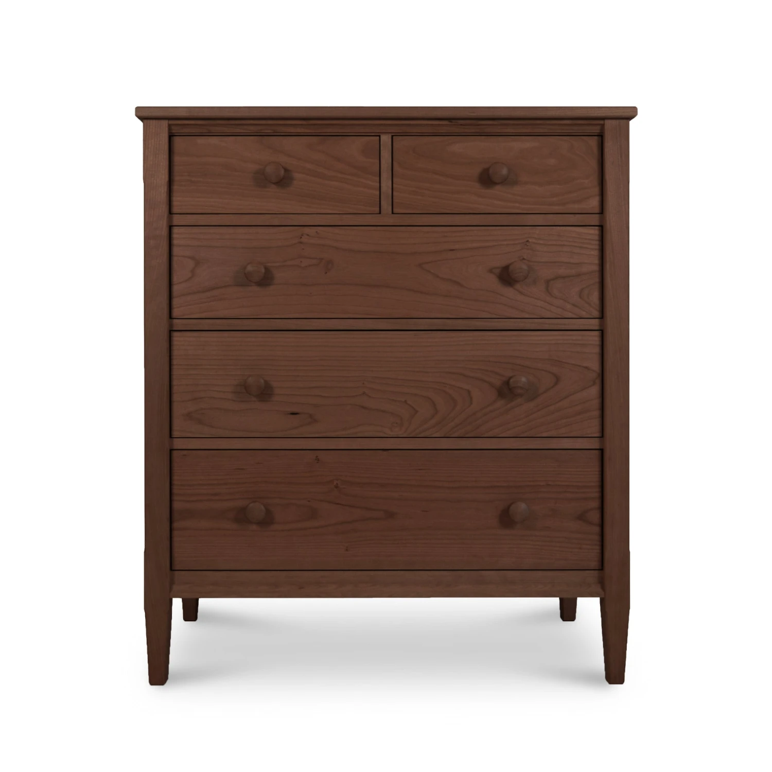 Vermont Shaker 5-Drawer Chest: Handcrafted Solid Wood Storage 6 Vermont Shaker 5-Drawer Chest: Handcrafted Solid Wood Storage - Image 4