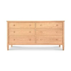 Vermont Shaker 6-Drawer Dresser: Handmade Solid Wood Storage 10 Vermont Shaker 6-Drawer Dresser: Handmade Solid Wood Storage -VERMONT WOODS Vermont Shaker 6 Drawer Dresser Natural Maple