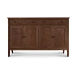 Vermont Shaker 60" Solid Wood Sideboard 9 Vermont Shaker 60" Solid Wood Sideboard -VERMONT WOODS Vermont Shaker 60 Inch Large Sideboard Natural Walnut