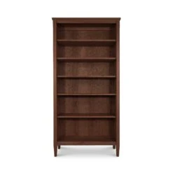 Vermont Shaker Bookcase: Handcrafted Solid Hardwood Storage 31 Vermont Shaker Bookcase: Handcrafted Solid Hardwood Storage -VERMONT WOODS Vermont Shaker Bookcase 73 Inch Natural Walnut