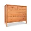 Vermont Shaker Extra Wide Solid Wood 5-Drawer Chest -VERMONT WOODS Vermont Shaker Extra Wide Chest
