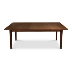 Vermont Shaker Rectangular Extension Dining Table -VERMONT WOODS Vermont Shaker Rectangular Extension Table 42x60 1 Ext Natural Walnut