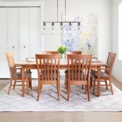 Vermont Shaker Rectangular Extension Dining Table -VERMONT WOODS Vermont Shaker Rectangular Extension Table Life 1