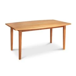 Vermont Shaker Boat Shaped Solid Top Dining Table